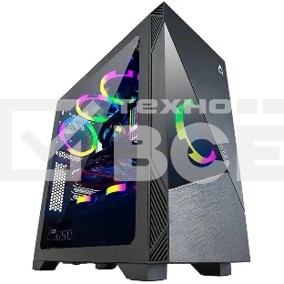 Компьютерный корпус Azza Eclipse черный без БП ATX 9x120mm 5x140mm 2xUSB2.0 1xUSB3.0 audio bott PSU