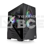 Компьютерный корпус Thermaltake Divider 170 TG ARGB/Black CA-1S4-00S1WN-00 /Win/SPCC/Tempered Glass*1/120mm ARGB PWM Fan*2, фото 1
