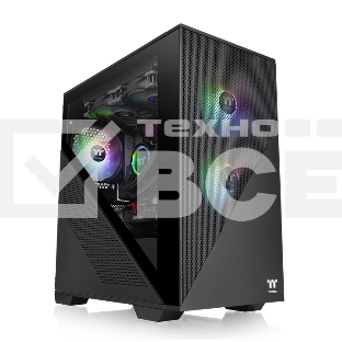 Компьютерный корпус Thermaltake Divider 170 TG ARGB/Black CA-1S4-00S1WN-00 /Win/SPCC/Tempered Glass*1/120mm ARGB PWM Fan*2