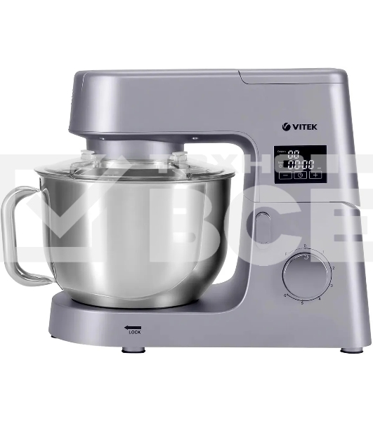 Миксер планетарный Vitek VT-PM0550 2000Вт серебристый