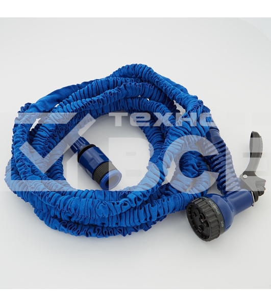 Шланг поливочный DELTA Зеленый луг синий от 5 до 15 метров ЗЛ-34/15 (30)