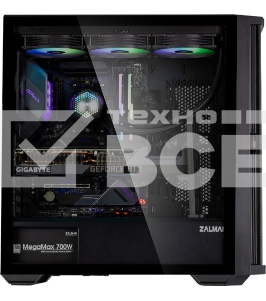Компьютерный корпус ZALMAN Z10, ATX, черный, WINDOW, 2x3.5