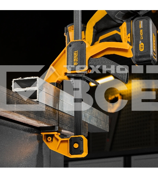 Струбцина Denzel F-образная, быстрозажимная, 450 х 80 мм, усиленный нейлоновый корпус