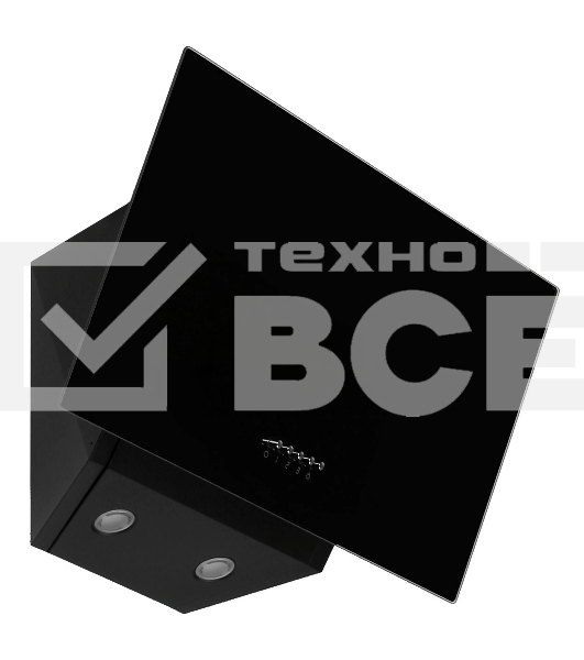 Вытяжка каминная MBS Alpinia 160 Glass Black черный стекло управление: кнопочное (1 мотор)