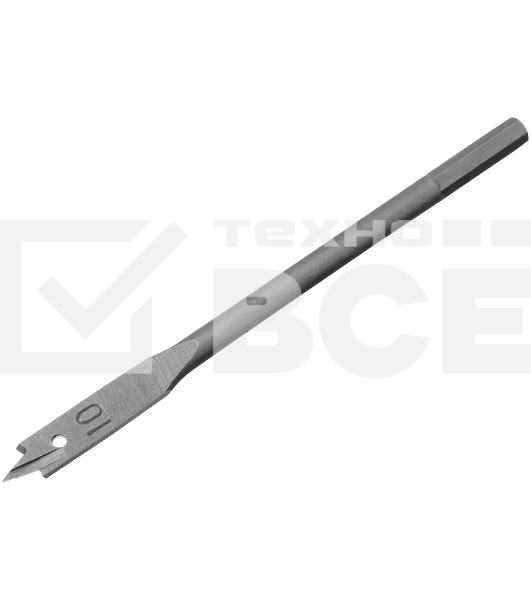 Сверло по дереву Сибртех 70360 перовое, 10 мм