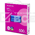 Внешний SSD ADATA External SE880, 500Gb, USB 3.2 Gen2 Type-C, R/W 2000/2000 MB/s, синий, фото8