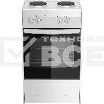 Плита электрическая Darina S EM 521 404 W белый/черный, конфорок 2 шт, духовка 45 л, 50 см x 85 см x 41 см, фото3