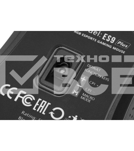 Мышь проводная A4Tech Bloody ES9 Plus черный, 10000 dpi, USB, кнопки - 8