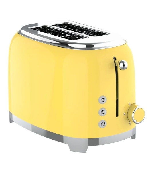 Тостер Tesler TT-260, желтый, 815 Вт, 2 слота