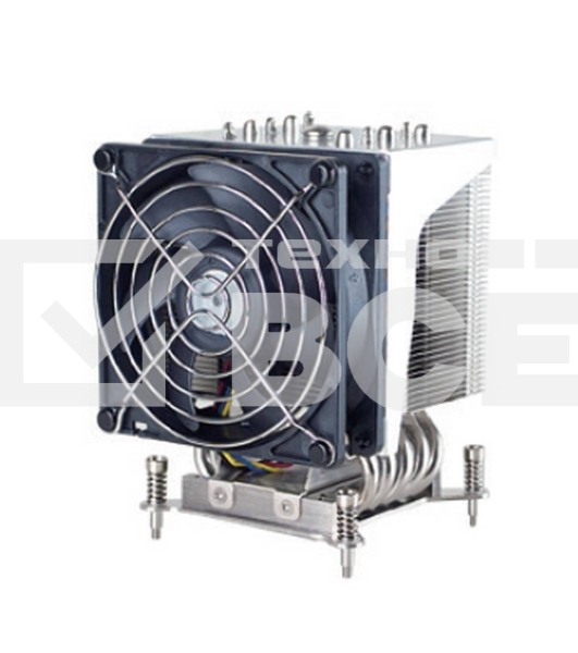 Кулер серверный ABLECOM ACL-S40090 серебристый 92мм алюминий/медь 3800rpm 38db