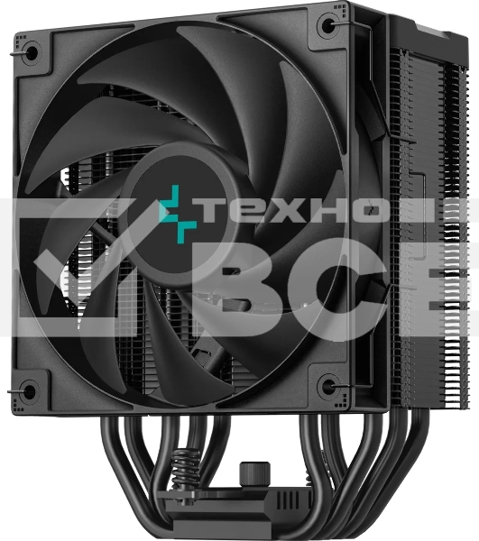 Кулер для процессора DEEPCOOL AG500 DIGITAL BK черный, 120 мм, алюминий/медь, 1950 об/мин, 29.4 дБ, 4 pin, 240 Вт, 158 мм