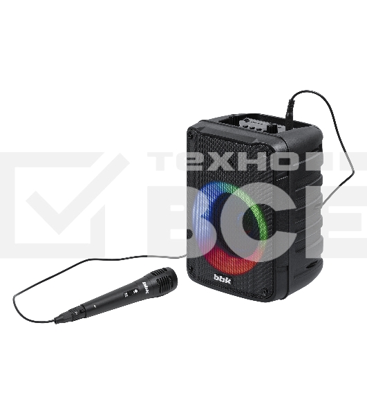 Портативные колонки BBK BTA3010 1.0 черный 10Вт