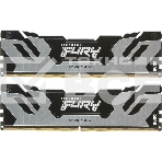 Оперативная память Kingston Fury Renegade, DDR5, 96Gb (2x48GB), 6400MHz, CL32, DIMM, с радиатором, серебристый, фото 1
