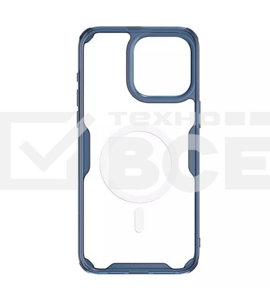 Чехол Nature TPU Pro Magnetic Case, синий, (AP IP15 Pro Max)