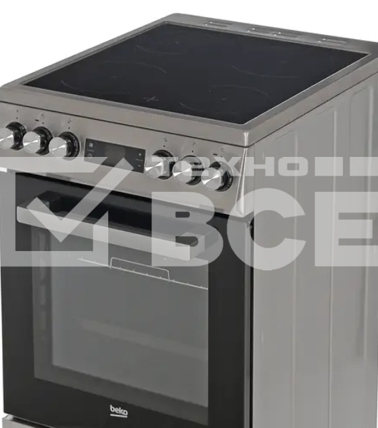 Плита электрическая Beko FSM57300GX черный, конфорок 4 шт, духовка 55 л, 50 см x 85 см x 60 см