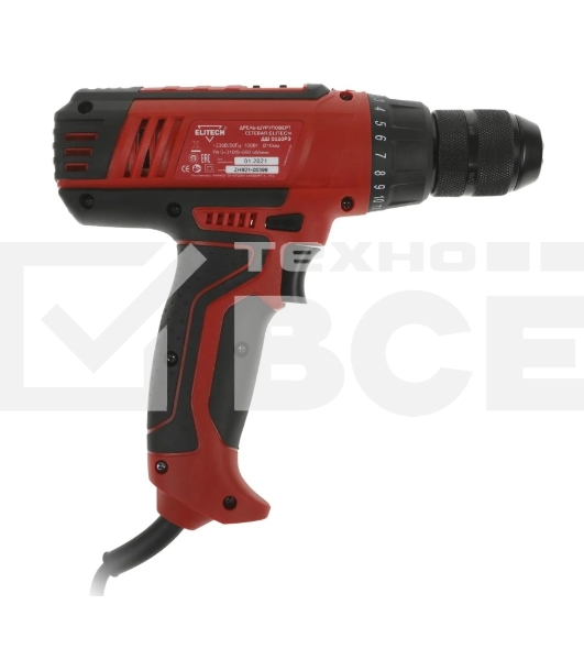 Шуруповерт Elitech ДШ 0110РЭ DC-100Вт, Сетевой