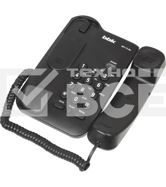 Телефон проводной BBK BKT-74 RU черный