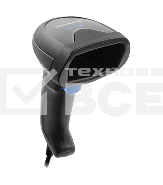 Сканер штрих-кода ручной QW2500 KIT, имидж 2D, 30 скан/сек, USB, черный