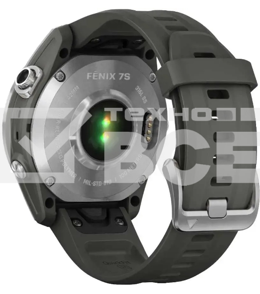 Смарт-часы Garmin Fenix 7s серебристый с графитовым ремешком 42мм