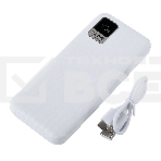 Портативный аккумулятор Perfeo Powerbank WATERFALL 10000 mAh/LED дисплей/PD + QC 3.0/Type-C/2 USB/Выход: 5A, max 22.5Wбелый (PF_E1468), фото2