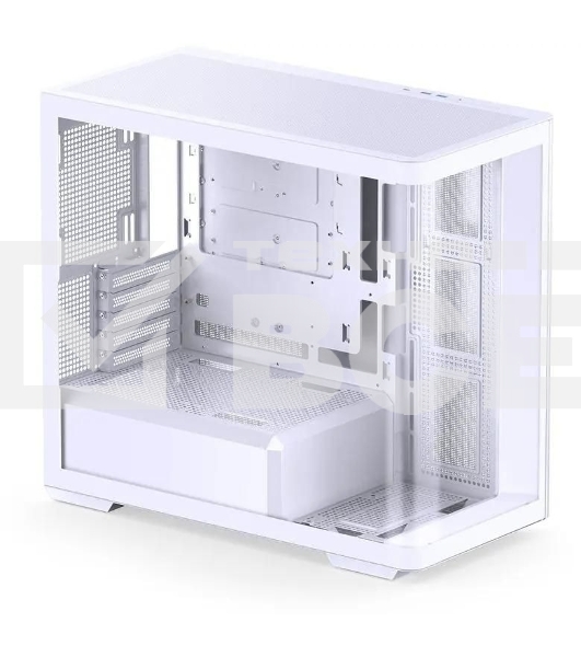 Корпус без блока питания JONSBO D300, Mini-Tower, TG, no fan, 2xUSB-A 3.2 + 1xUSB-C 3.2, mATX, mITX White