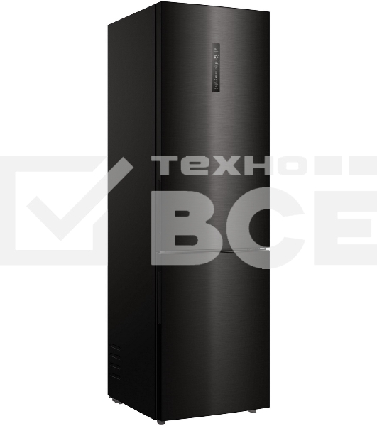 Холодильник Haier C4F740CBXGU1 черный двухкамерный 286/115л морозилка снизу, No Frost