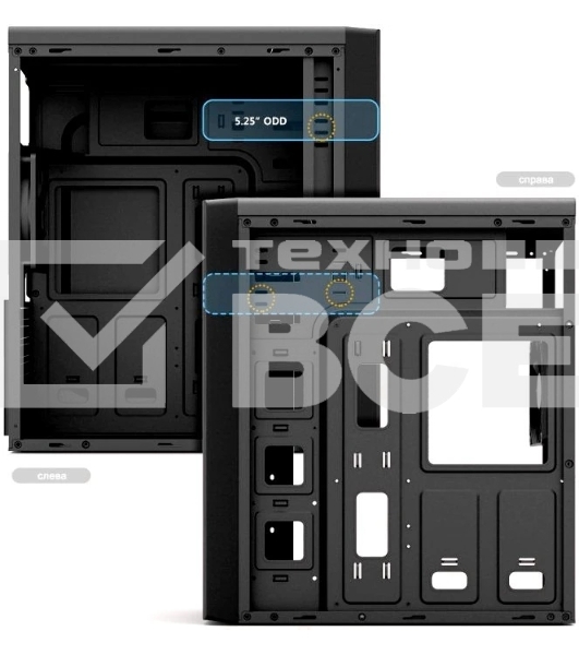 Компьютерный корпус Zalman ZM-T6 черный без БП ATX 1xUSB 2.0 1xUSB 3.0 audio bott PSU
