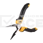 Удлиненные плоскогубцы Deli DL2106Z 160мм, сталь CrV, прорезиненная двухкомпонентная ручка, фото2