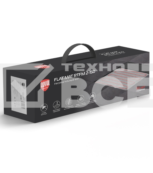 Мат нагревательный Royal Thermo Flat Mat RTFM 2-150-6 (комплект с терморегулятором RTI-16)