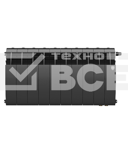 Радиатор Royal Thermo BiLiner 350 Noir Sable VR80 - 10 секц.