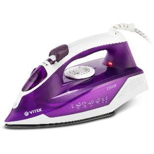 Утюг Vitek VT-8308 VT 2200 Вт, белый/сиреневый
