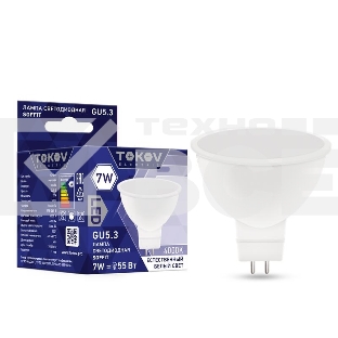 Лампа светодиодная TOKOV ELECTRIC 7Вт Soffit 4000К GU5.3 176-264В