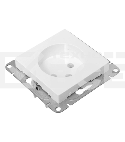 Розетка EKF UP1-SOW-100 СП Эпика 16А без заземл. без шторок механизм бел.