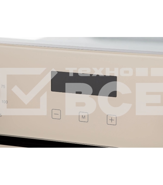 Шкаф духовой электрический Maunfeld EOEM516BG, 45 см, 51 л, бежевый, встраиваемый