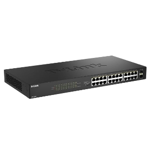 Коммутатор D-Link DGS-1026P DGS-1026P/A1A 24x1 Гбит/с 2SFP 240W неуправляемый