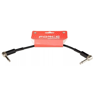 Инструментальный кабель FORCE FGC-19/025L Jack - Jack, угловые штекеры, 0,25 м