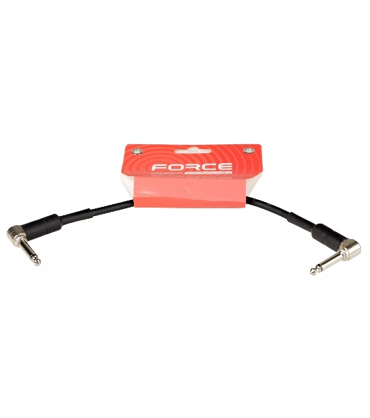 Инструментальный кабель FORCE FGC-19/025L Jack - Jack, угловые штекеры, 0,25 м