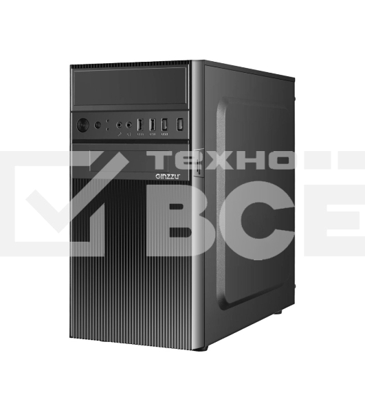 Компьютерный корпус Ginzzu D190 2*USB 2.0,AU