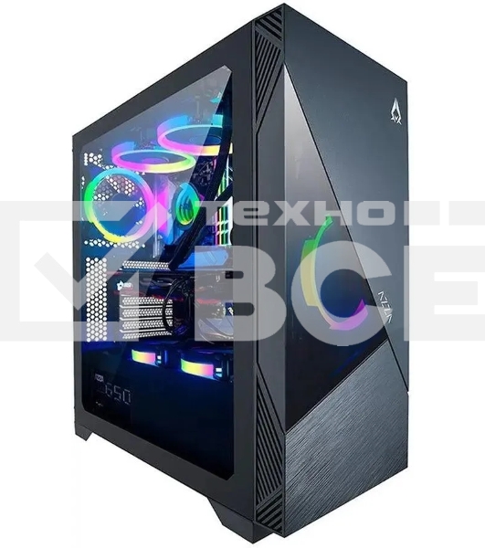 Компьютерный корпус Azza Eclipse черный без БП ATX 9x120mm 5x140mm 2xUSB2.0 1xUSB3.0 audio bott PSU