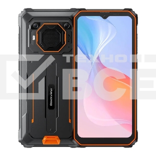 Смартфон Blackview BV6200 Pro, 6/128Gb, черный/оранжевый