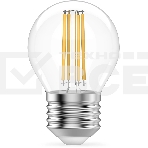 Лампа филам. Gauss Filament 8Вт цок.:E27 шар св.свеч.бел.теп. (упак.:10шт) (52218), фото2