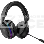 Гарнитура беспроводная игровая Mad Catz P.I.L.O.T. PRO черные (Bluetooth, 2.4 гГц, 3.5 мм jack, RGB подсветка, 50 мм, 930 мА·ч), фото2