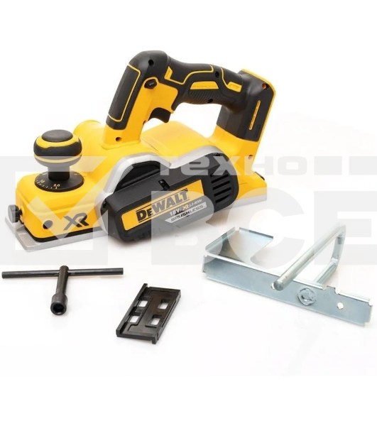 Аккумуляторный бесщеточный рубанок XR DeWalt DCP580N-XJ черный/желтый