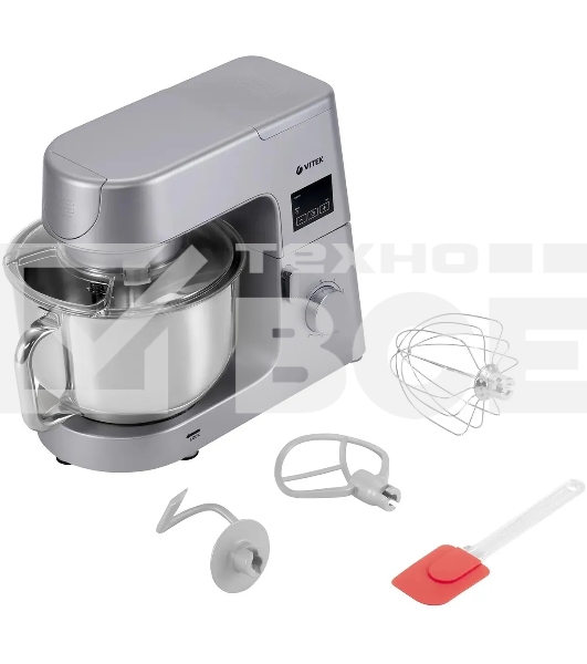 Миксер планетарный Vitek VT-PM0550 2000Вт серебристый