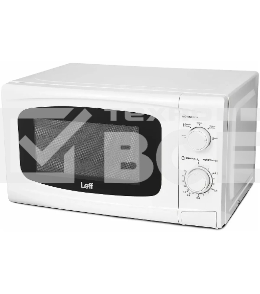 Микроволновая печь LEFF 20MM721W белый, 20 л, 700 Вт, переключатели - поворотный механизм