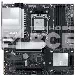 Материнская плата MSI PRO B850M-A WIFI, AM5, AMD B850, 4xDDR5, 4xSATA, 2xM.2, 1xPCIe 5.0 x16, 1xPCIe 4.0 x4, 1xPCIe 3.0 x1, 1xHDMI (v2.1), 1xDP (v1.4), 1x5Gb LAN, Wi-Fi 7, Bluetooth 5.4, 2xUSB-C 10Gbps, 3xUSB-A 10Gbps, 3xUSB-A 5Gbps, 2x3.5 мм, 7.1, mATX, фото 1