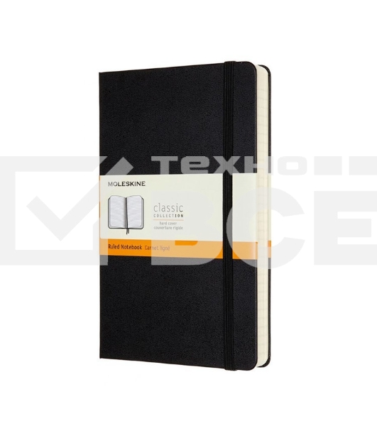 Блокнот Moleskine CLASSIC QP060 Large 130х210мм, 240 страниц, линейка, твердая обложка, черный