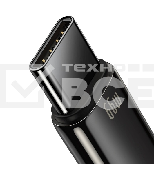 Кабель Baseus CATWJ-C01 Tungsten Gold Fast Charging Data Cable USB to Type-C 66W 2m Black