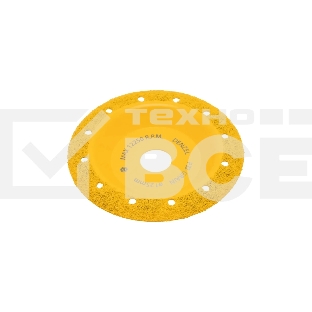 Чашка твердосплавная зачистная Denzel 125 мм, yаклонная, мелкое зерно #32