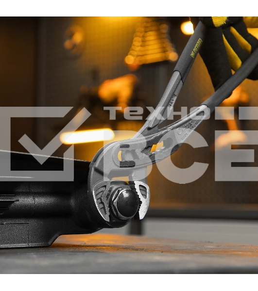 Клещи переставные Denzel обливные рукоятки, 300 мм